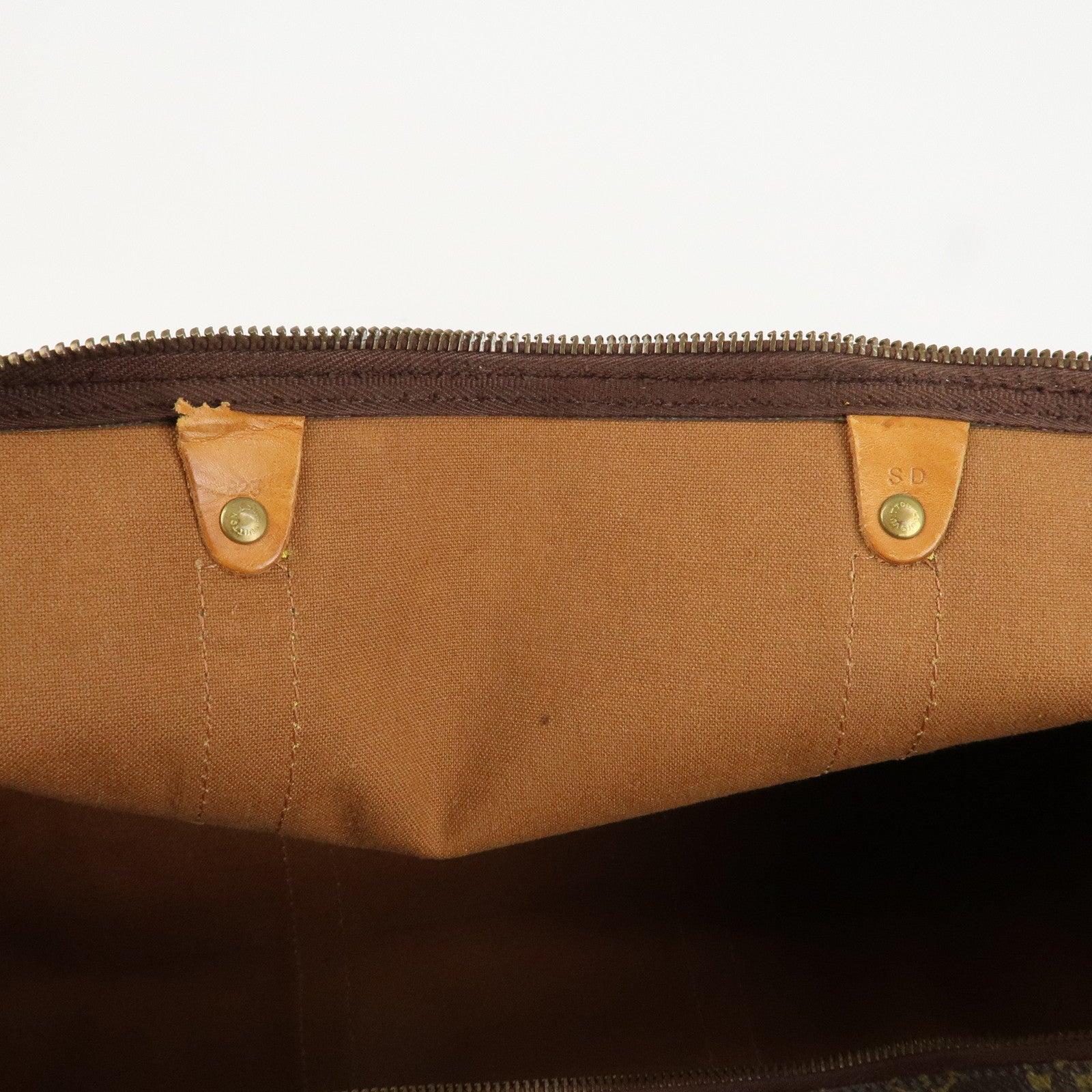 Louis Vuitton Monogram Keep All 60 Boston Bag Brown M41422 Used