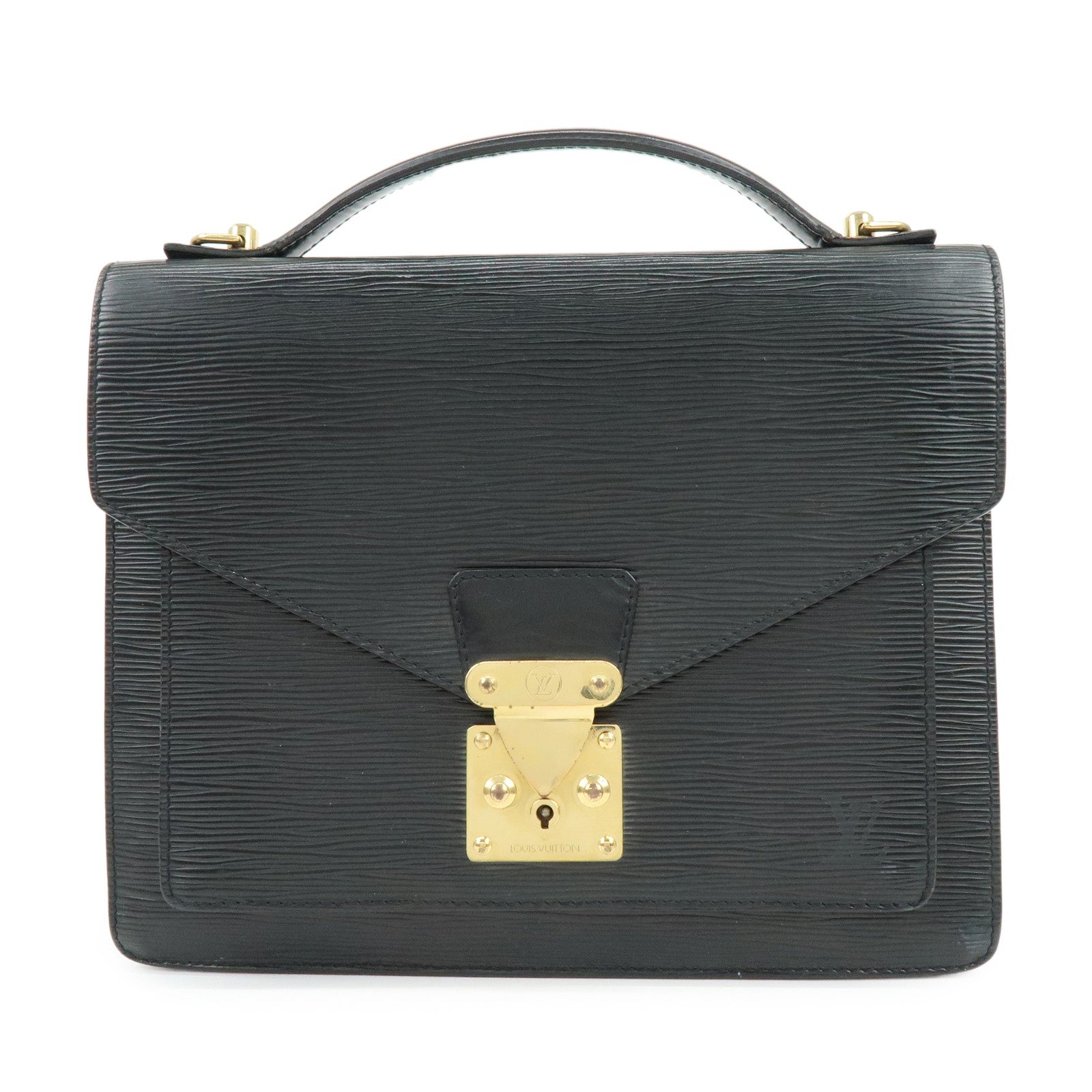 Louis Vuitton Epi Monceau 2Way Shoulder Bag Hand Bag Noir M52122
