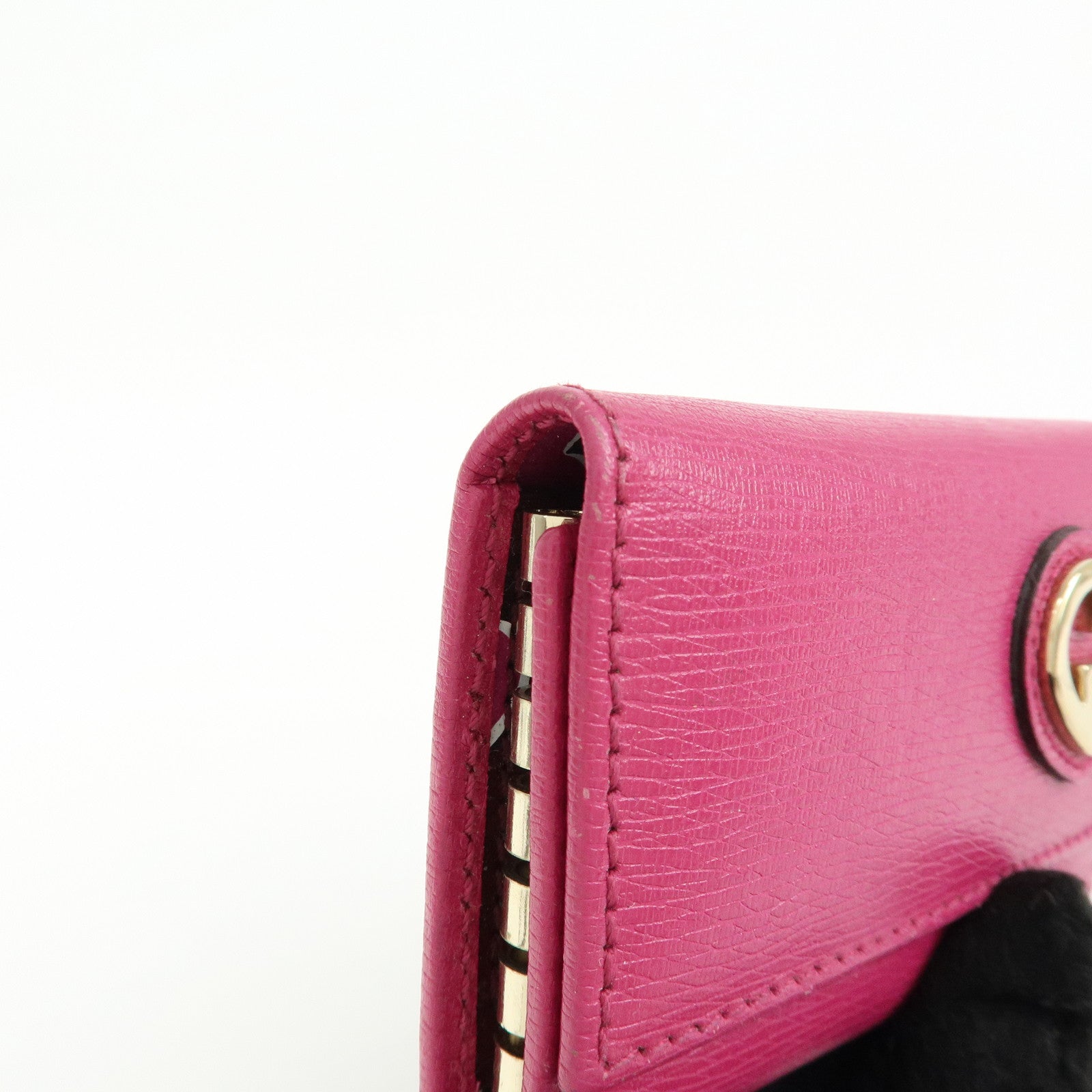 GUCCI Lovely Heart Interlocking G Leather 6 Ring Key Case 257217