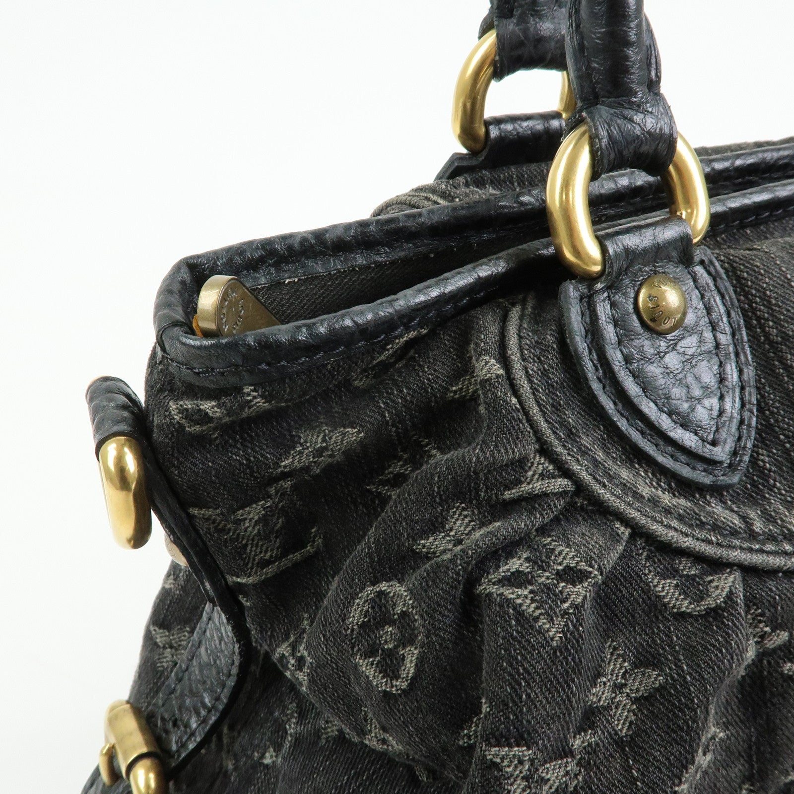 Louis Vuitton Monogram Denim Neo Cabby MM 2Way Bag Noir M95351