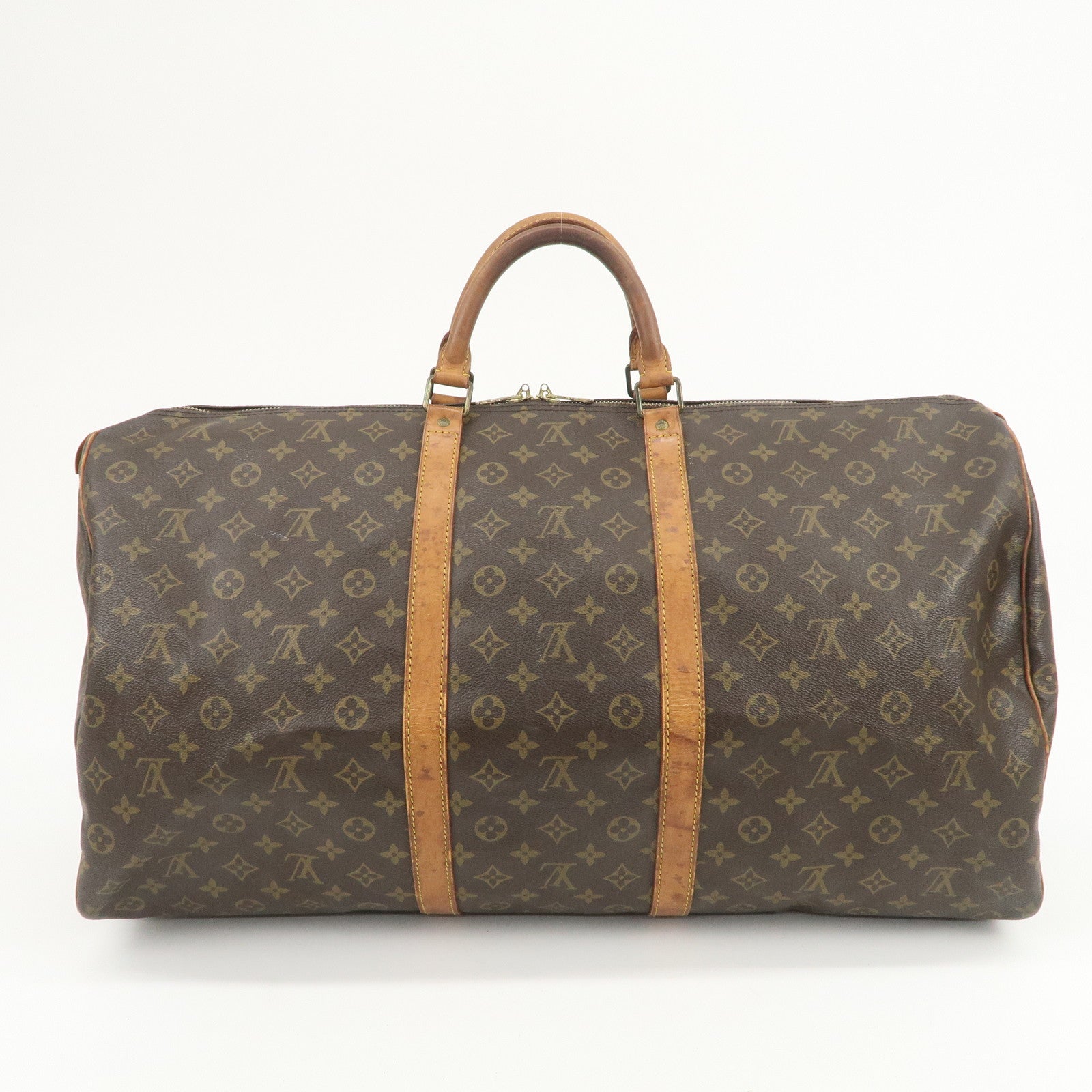 Louis Vuitton Monogram Keep All 60 Boston Bag Brown M41422