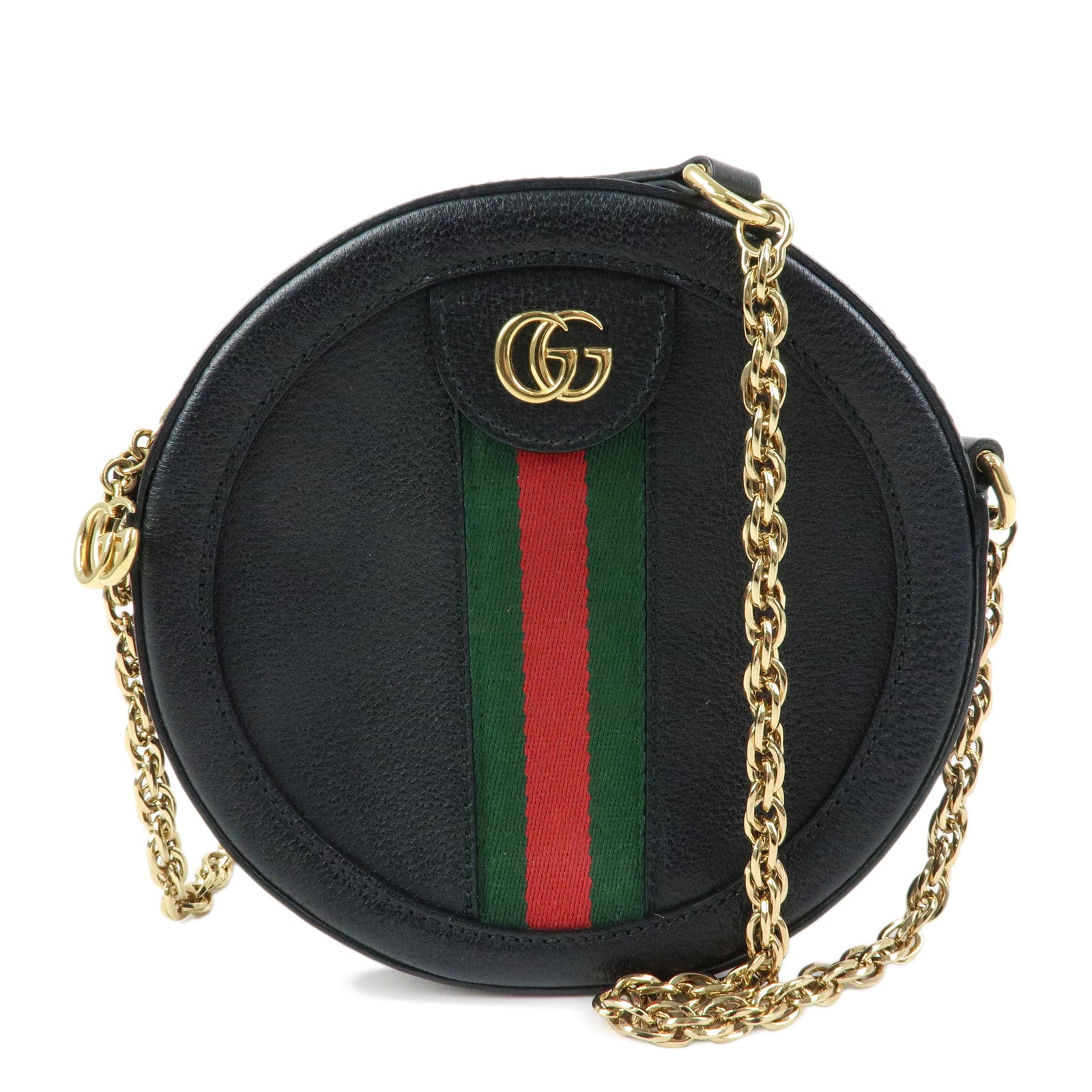GUCCI Ophidia Sherry GG Marmont Mini Round Shoulder Bag 550618