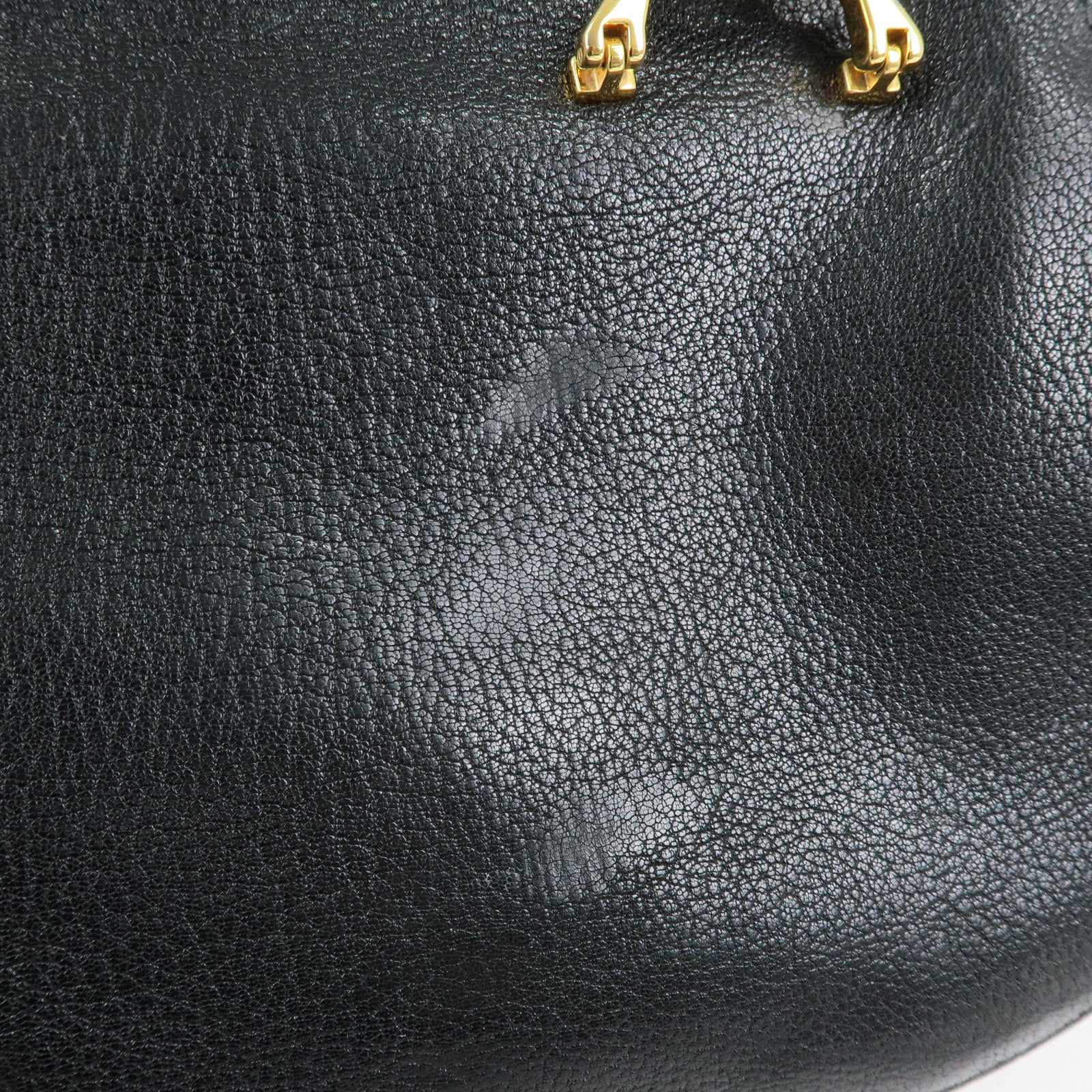 MIU MIU Madras Leather 2Way Bag Hand Bag Shoulder Bag Black
