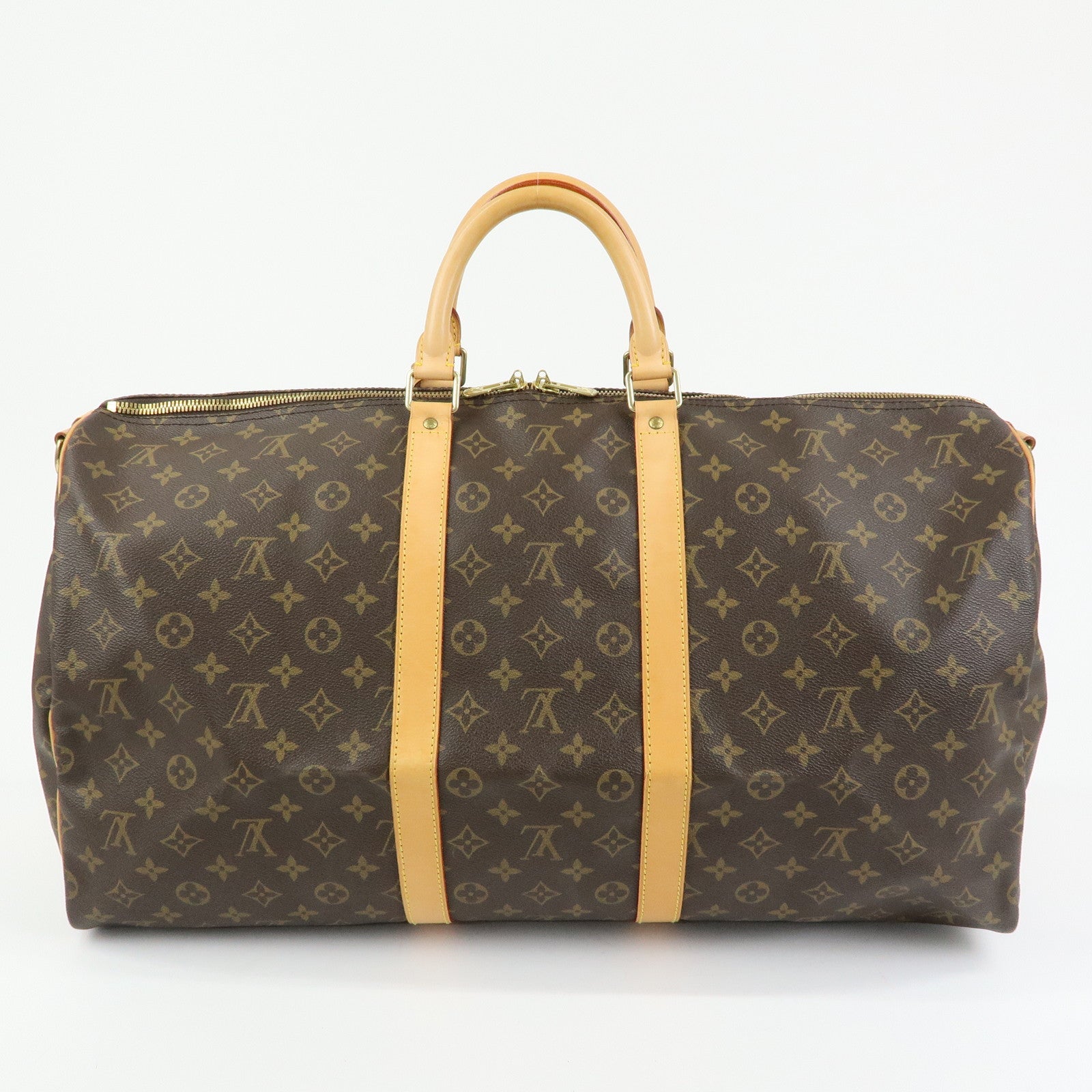 Louis Vuitton Monogram Keep All Bandouliere 55 Boston Bag M41414