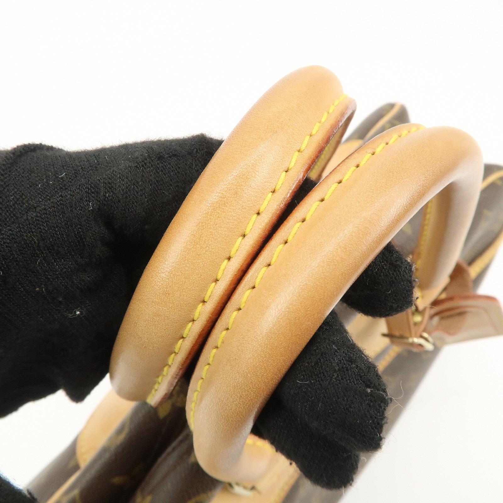 Louis Vuitton Monogram Deauville Hand Bag Brown M47270 Used