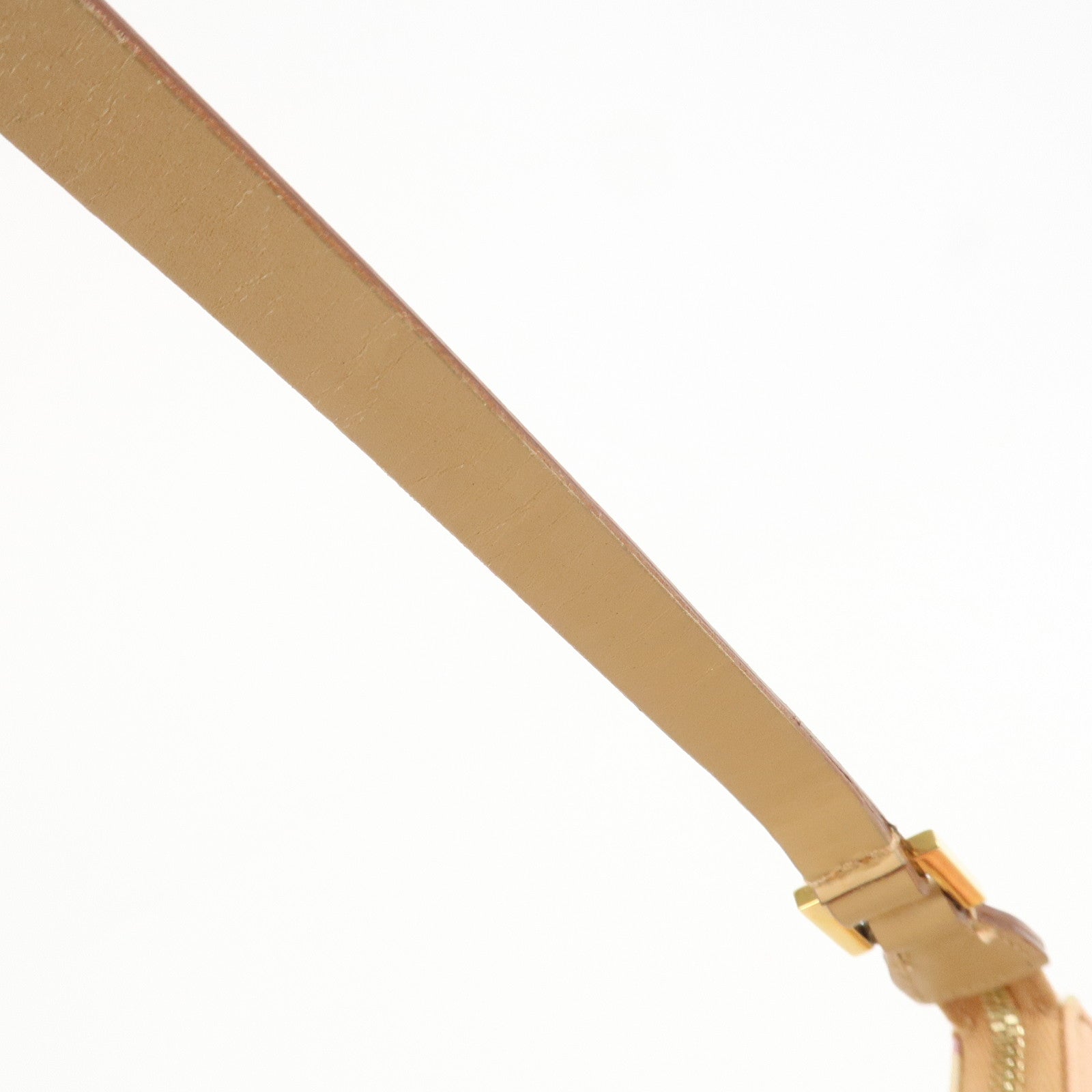 Ferragamo Gancini Nylon Leather Shoulder Bag Hand Bag Flower Pink