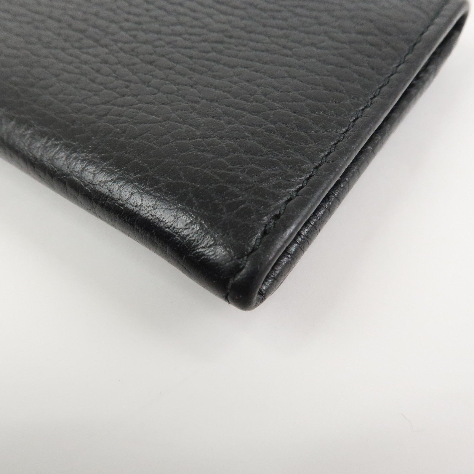 GUCCI GG Marmont Leather Card Case Card Holder Black 474748