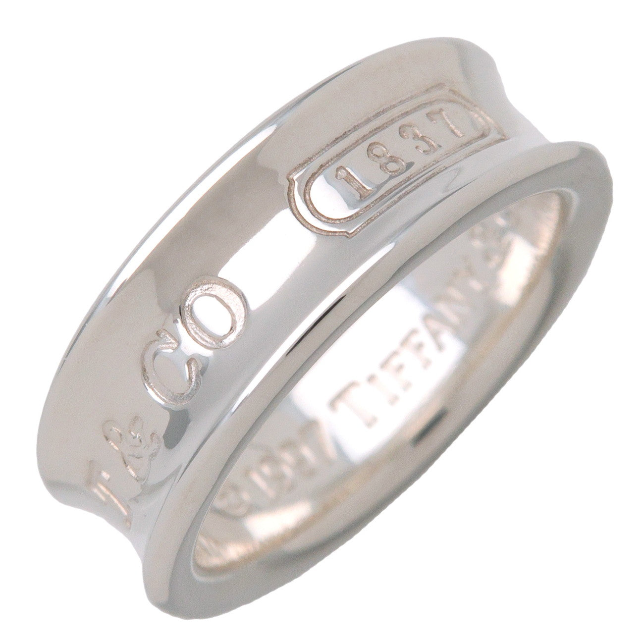Tiffany & Co 1837 Narrow Ring SV925 Silver US7 EU54 HK15