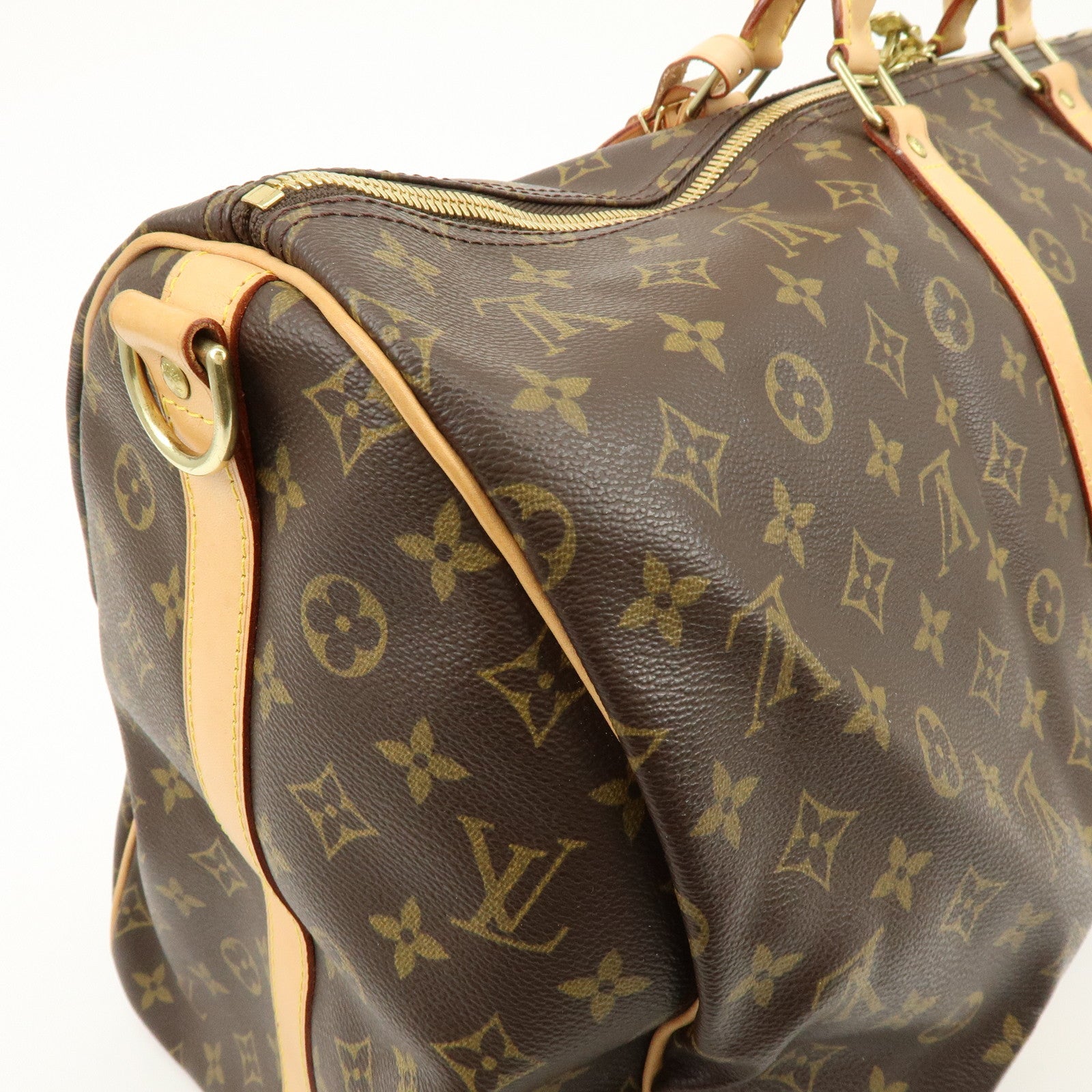 Louis Vuitton Monogram Keep All Bandouliere 55 Boston Bag M41414