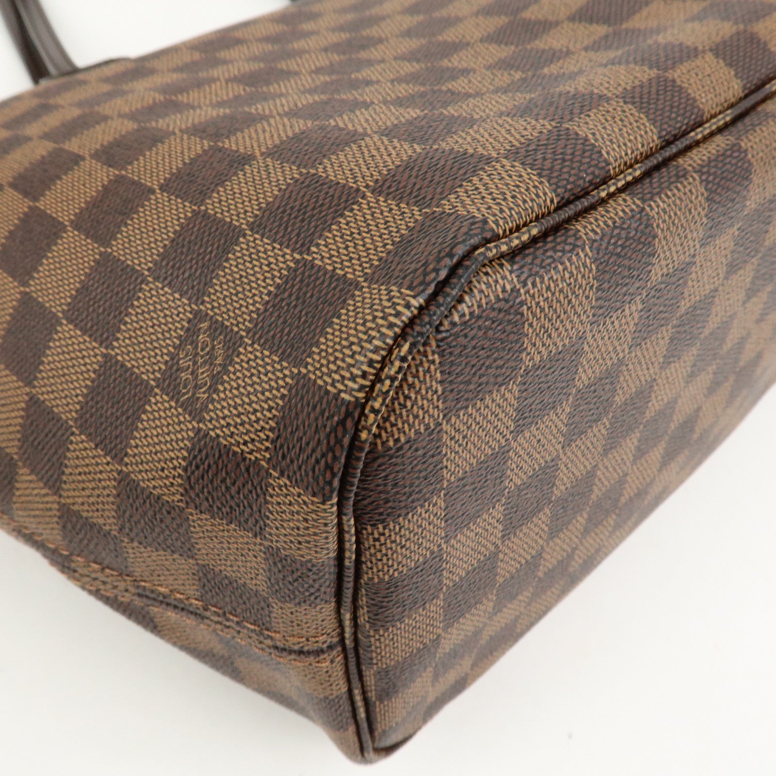 Louis Vuitton Damier Ebene Neverfull MM Tote Bag Cerise N41358