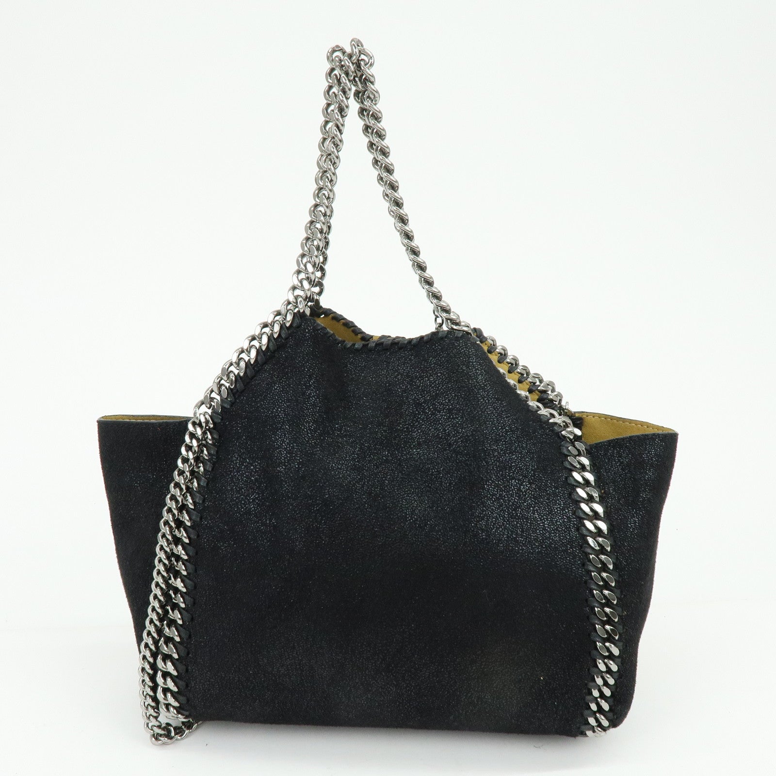 STELLA MCCARTNEY Falabella Polyester 2Way Bag Black Yellow