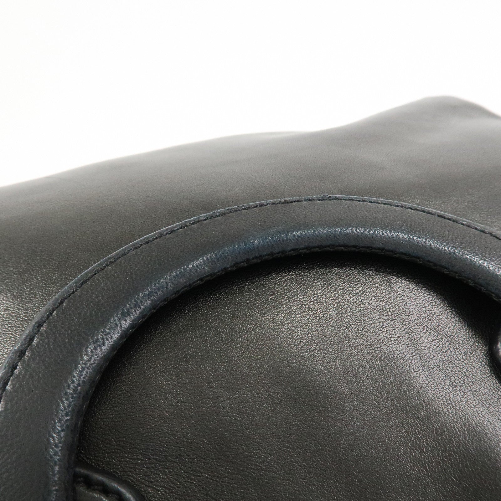 PRADA Logo Nappa Leather 2Way Bag Hand Bag Shoulder Bag Black