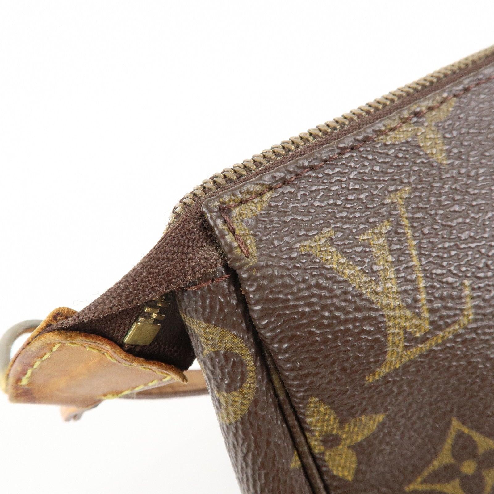 Louis Vuitton Monogram Pochette Accessoir Hand Bag Brown M51980