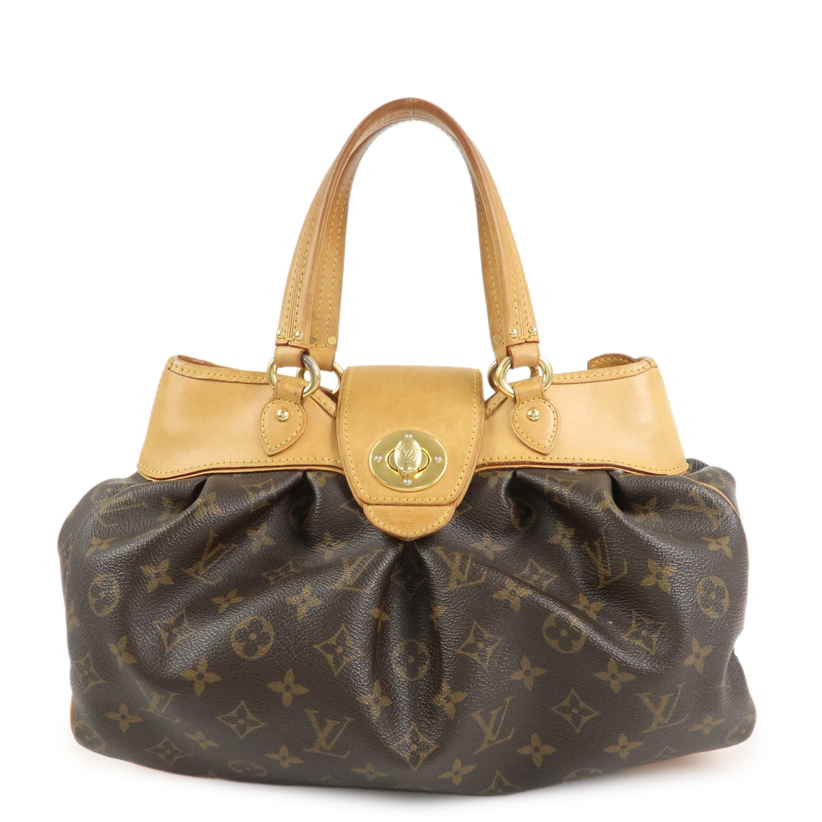Louis Vuitton Monogram Poesie PM Hand Bag Brown M45715