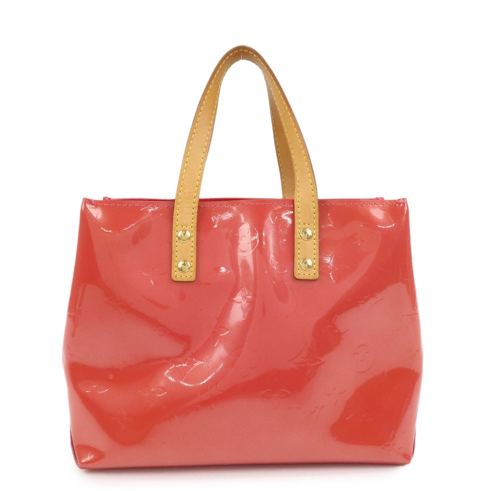 Louis Vuitton Monogram Vernis Lead PM Hand Bag Framboise M9132F