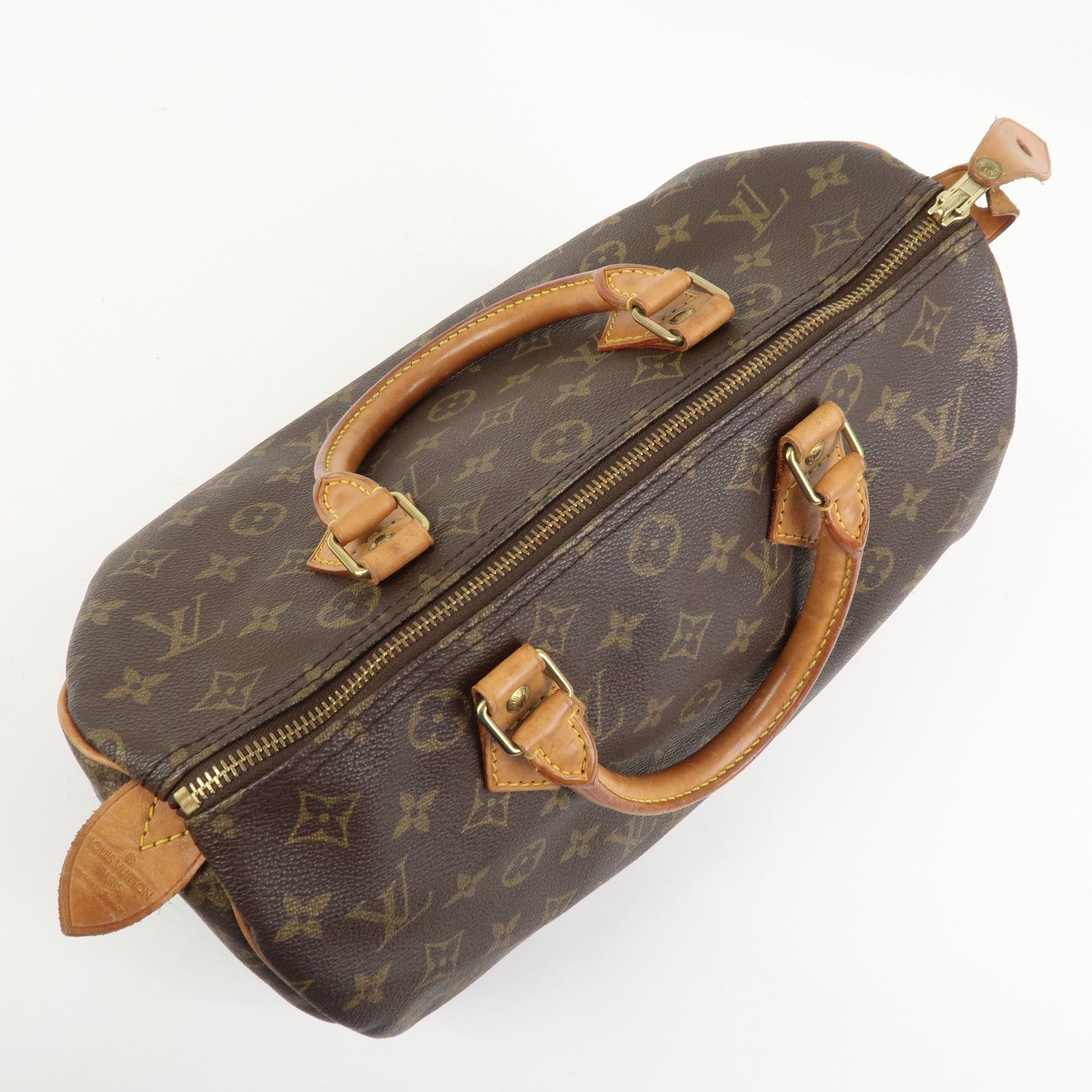 Louis Vuitton Monogram Speedy 30 Boston Bag Hand Bag Brown M41526