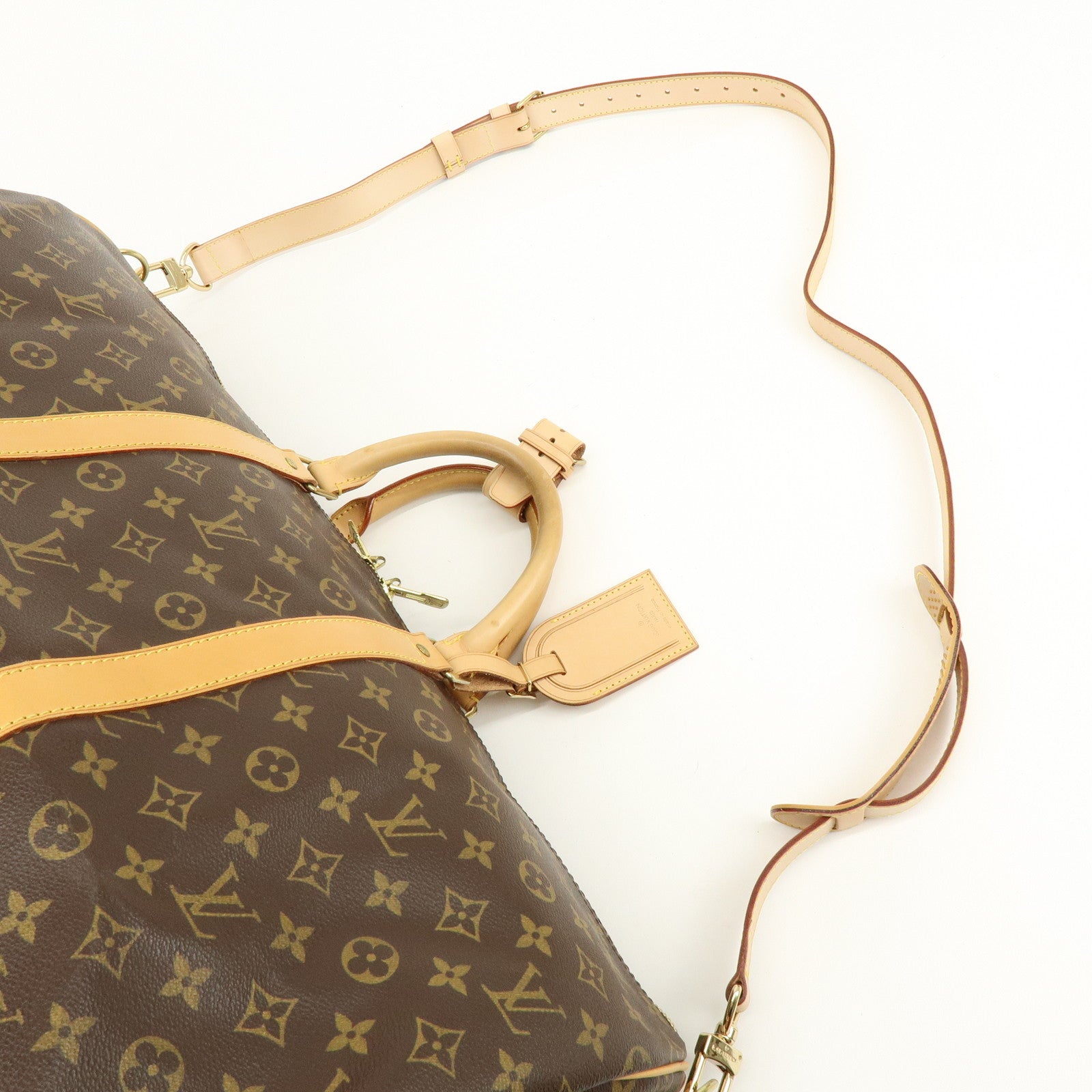 Louis Vuitton Monogram Keep All Bandouliere 55 Boston Bag M41414