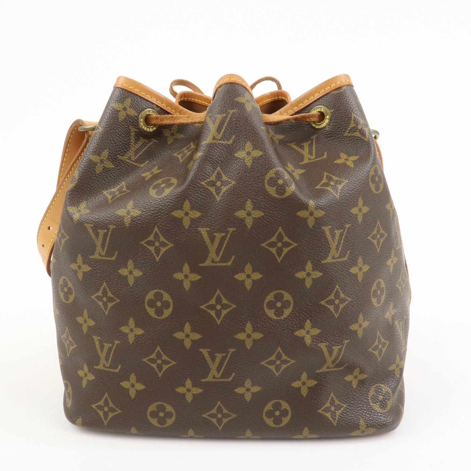 Louis Vuitton Monogram Petit Noe Shoulder Bag Brown M42226