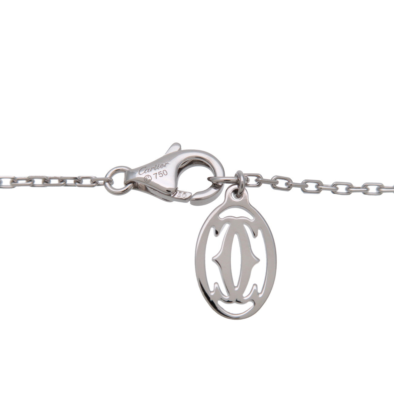 Cartier D'amour 1P Diamond Necklace SM K18 750WG White Gold