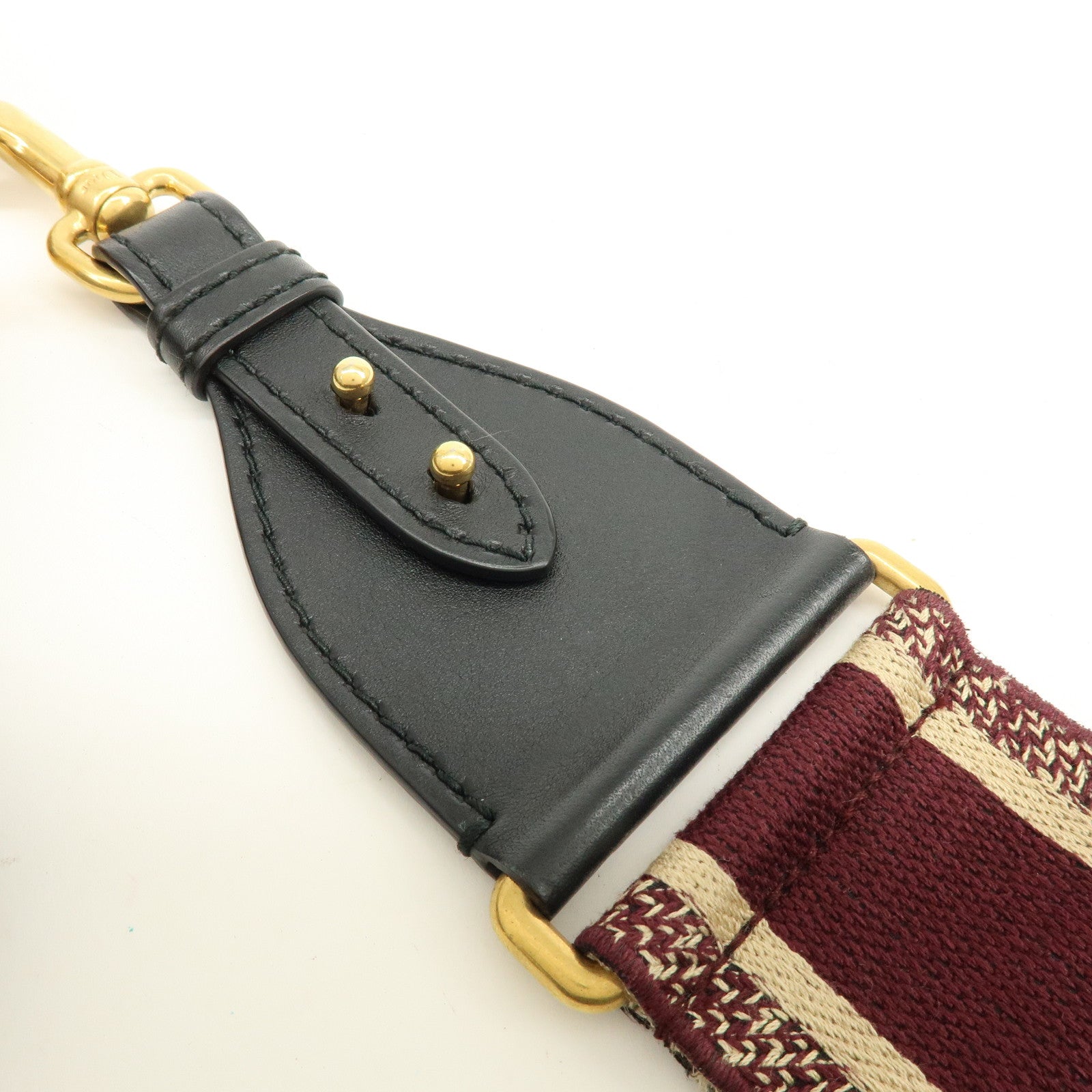 Christian Dior Oblique Jacquard Leather Mini Saddle Bag Hand Bag