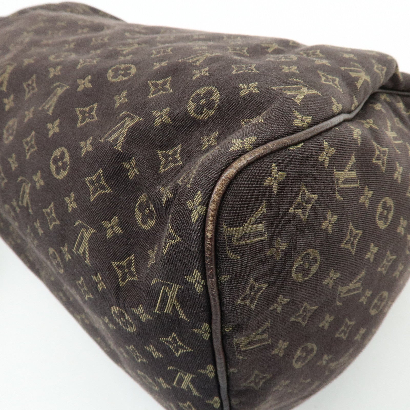 Louis Vuitton Monogram Mini Lin Speedy 30 Boston Bag Ebene M95224
