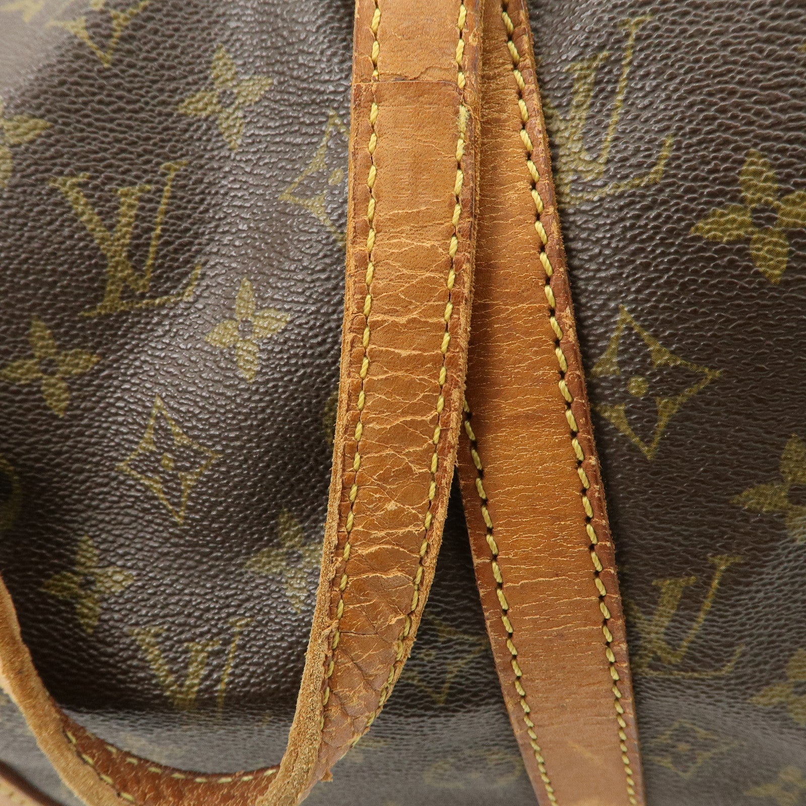 Louis Vuitton Monogram Sac Souple 35 Boston Bag Brown M41626
