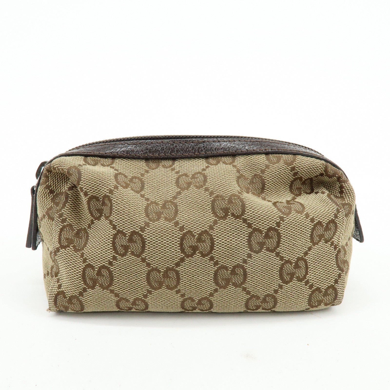 GUCCI PRADA MIUMIU Set of 3 Canvas Leather Pouch 29596/5N1681