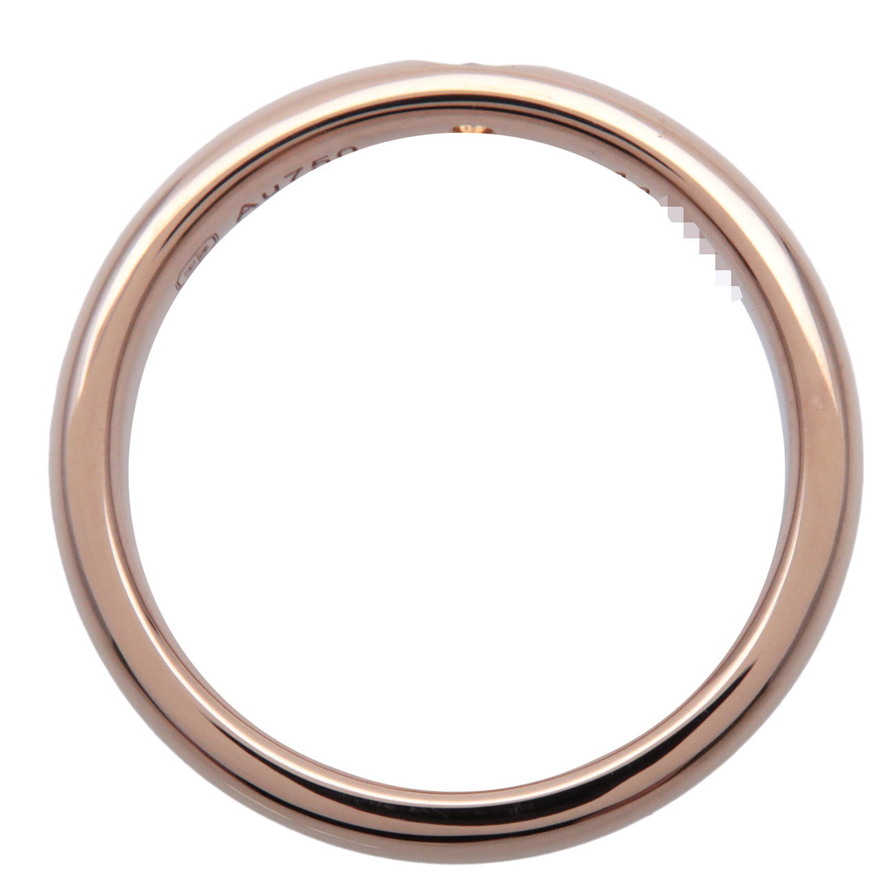 HARRY WINSTON Marrige Ring 1P Diamond 750PG Rose Gold US4-4.5