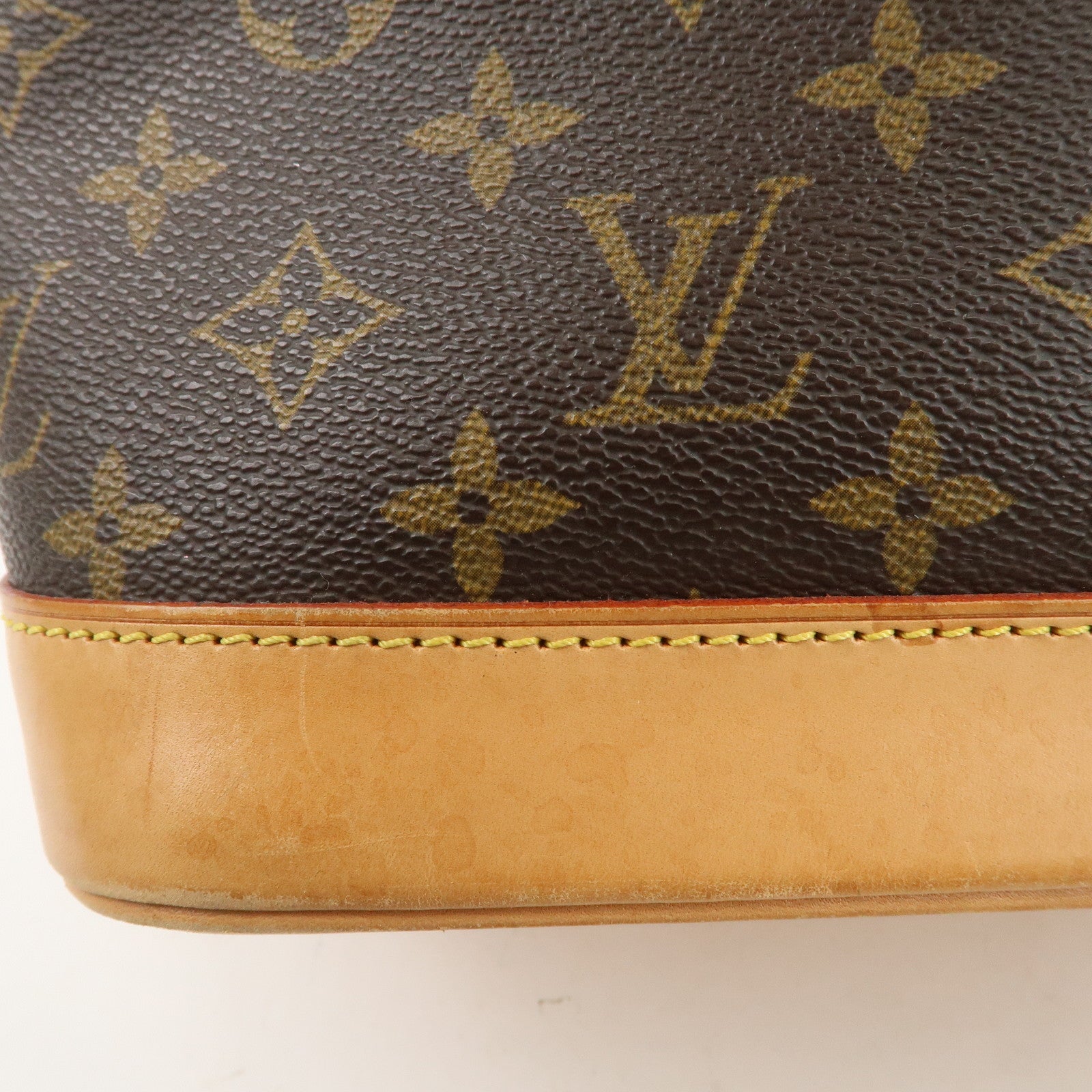Louis Vuitton Monogram Alma Hand Bag Brown M51130
