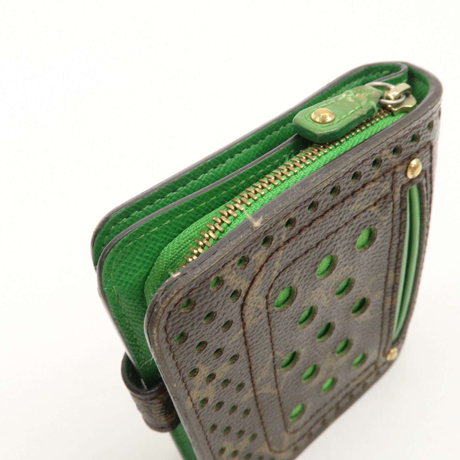 Louis Vuitton Monogram Perfore Compact Zip Bi-fold Wallet M95218