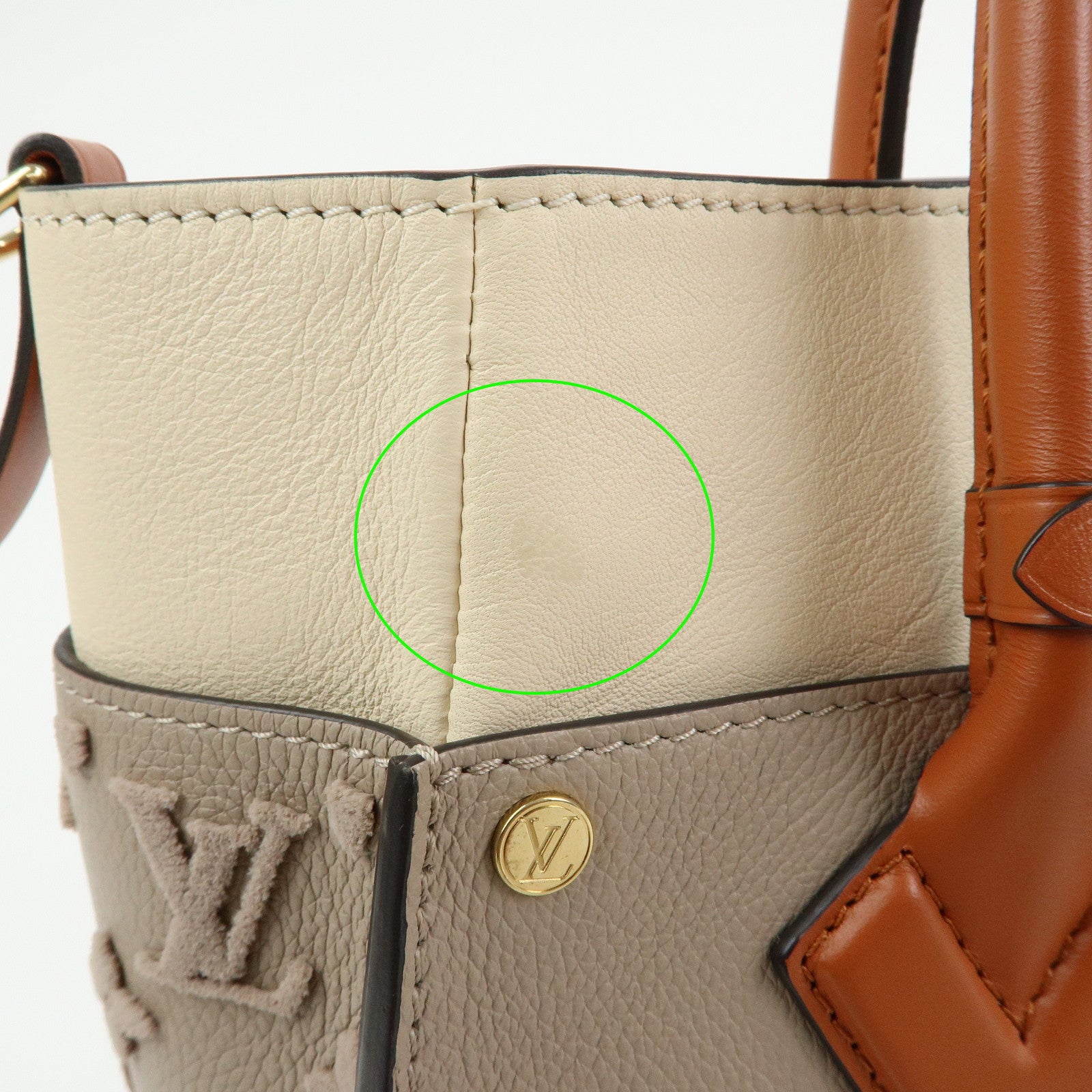 Louis Vuitton Monogram Tuffetage On My Side MM 2Way Bag M53825