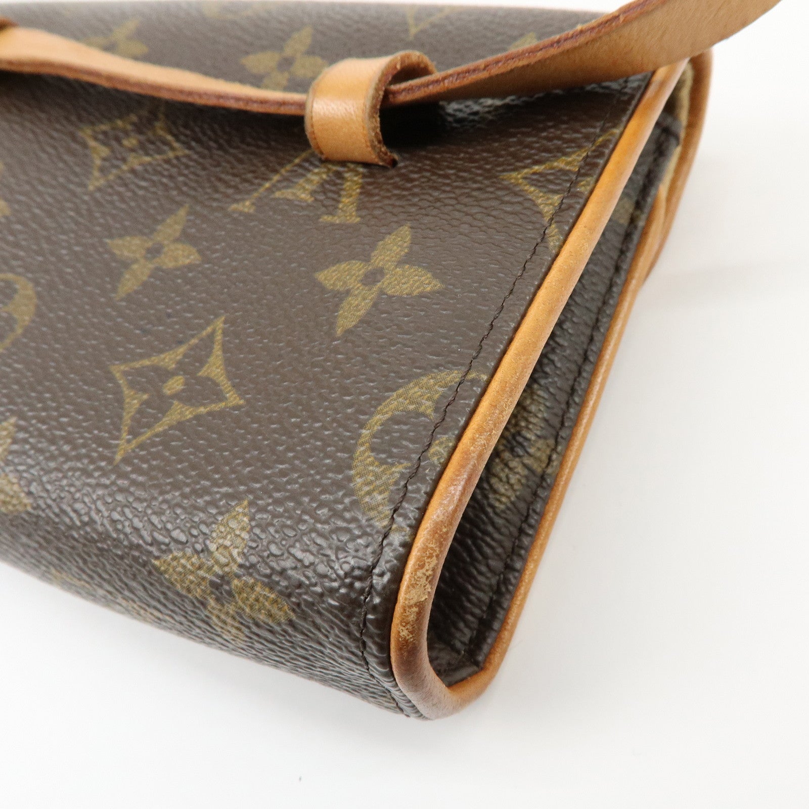 Louis Vuitton Monogram Pochette Florentine Waist Bag Belt XS M51855