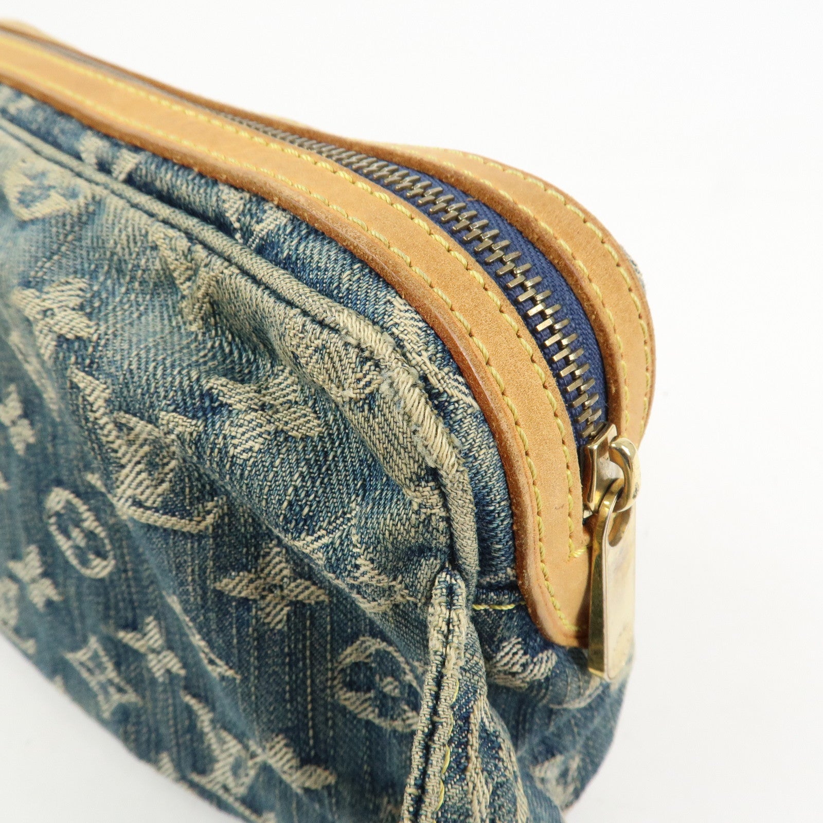 Louis Vuitton Monogram Denim Bum Bag Waist Bag Blue M95347