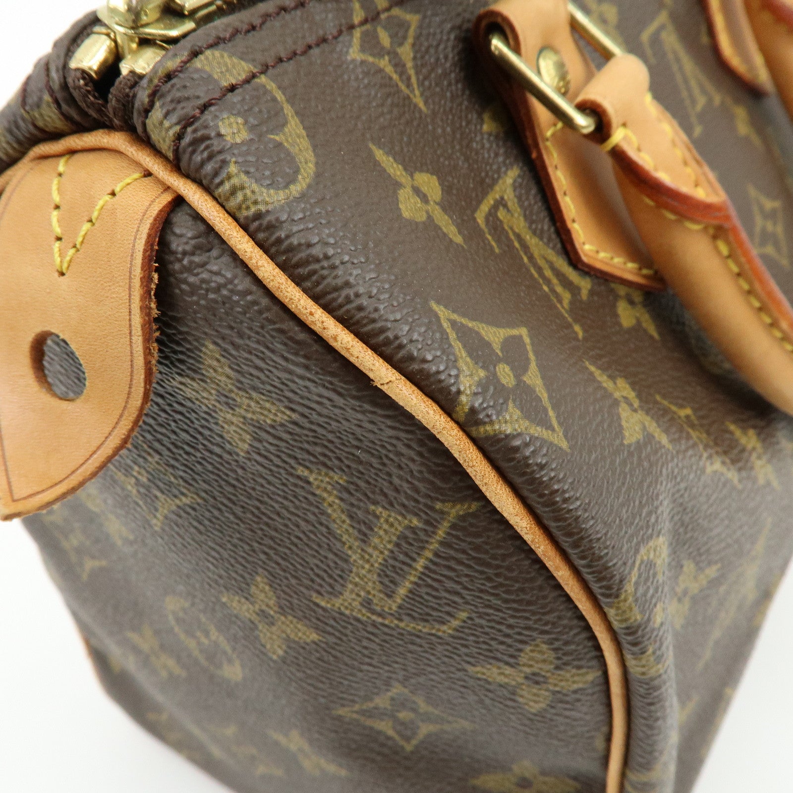Louis Vuitton Monogram Speedy 25 Boston Bag Hand Bag Brown M41528