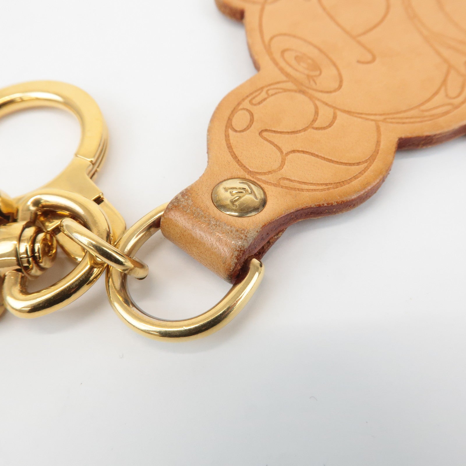 Louis Vuitton Porte Cles Panda Bag Charm Natural Gold M62637 Used