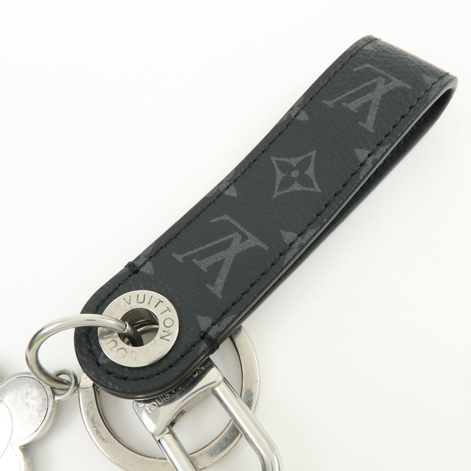Louis Vuitton Monogram Eclipse Dragonne Vivienne Key Charm 01821