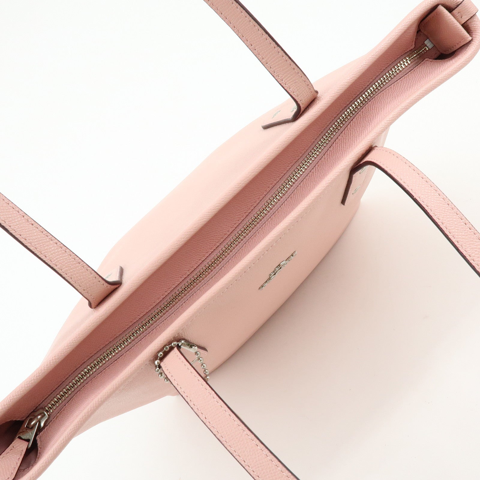COACH Leather Tote Bag Shoulder Bag Pink F58846