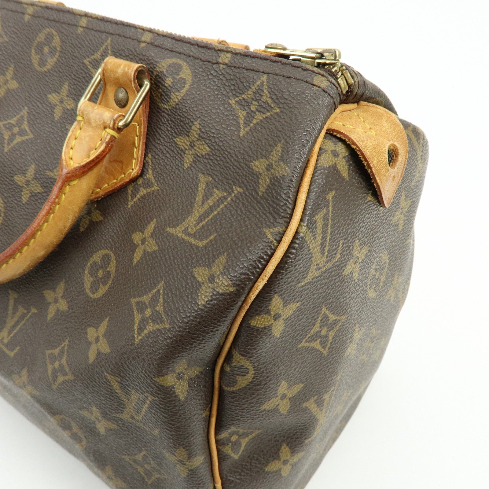 Louis Vuitton Monogram Speedy 30 Boston Bag Hand Bag Brown M41526
