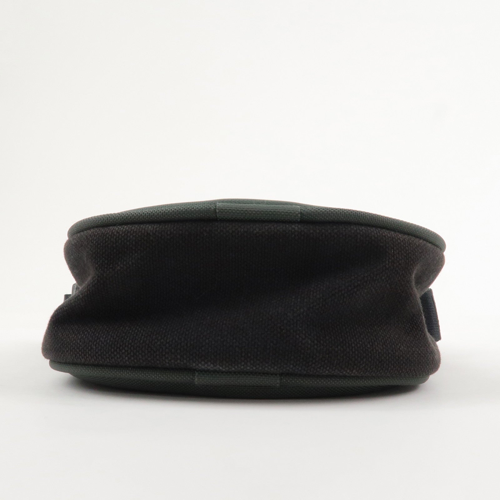 CHANEL Sports COCO Mark Canvas Shoulder Bag Black Green A23300