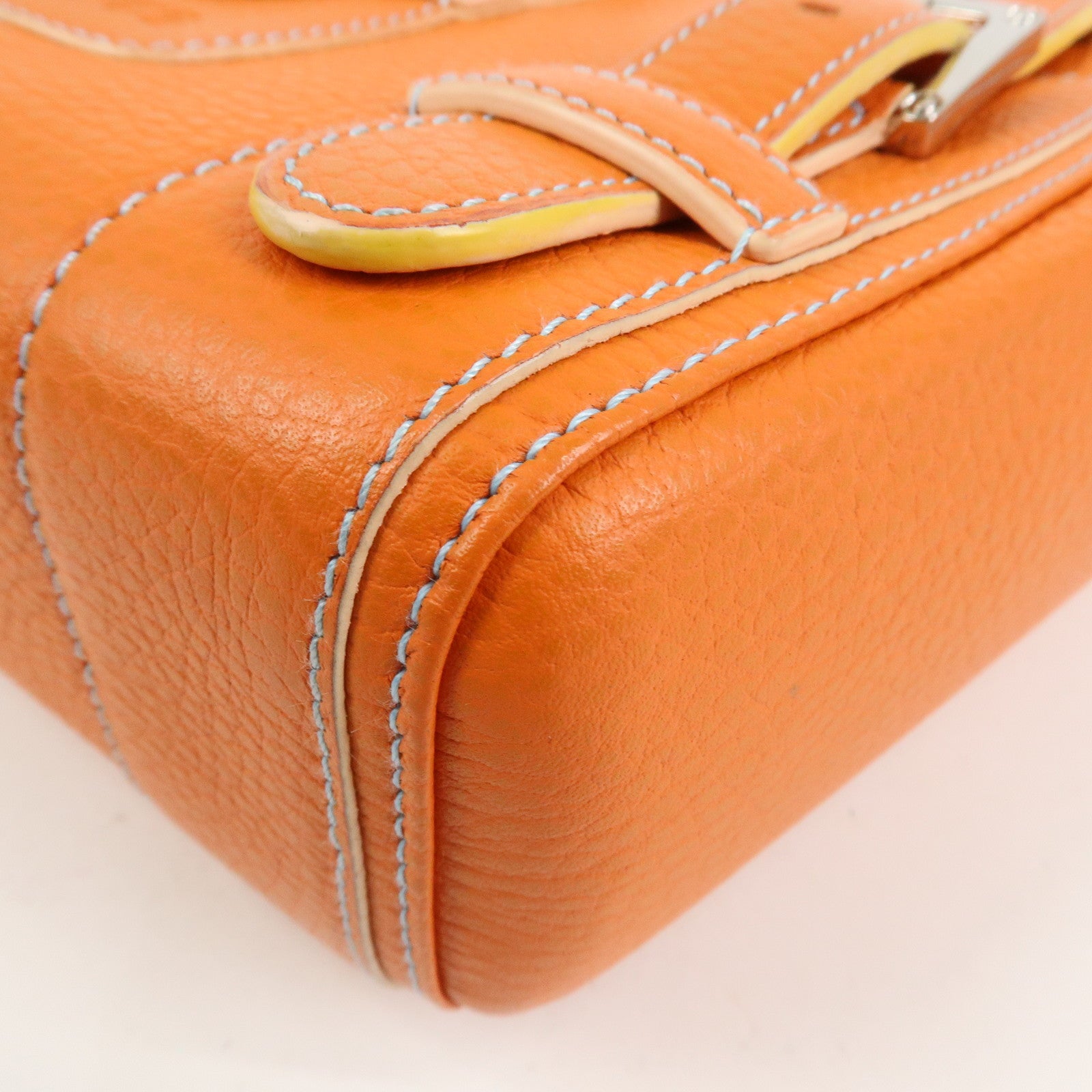 LOEWE Senda Leather Hand Bag Orange
