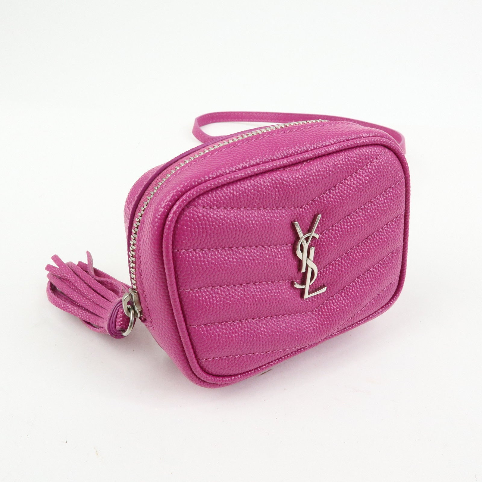 SAINT LAURENT PARIS Cassandra Leather Baby Lou Camera Bag 635088