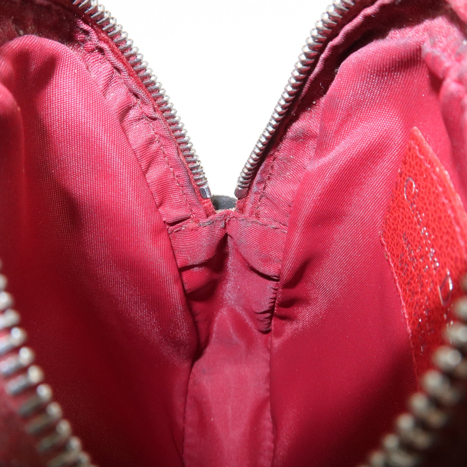 Christian Dior Rasta Trotter PVC Leather Pouch Cosmetic Pouch Brown