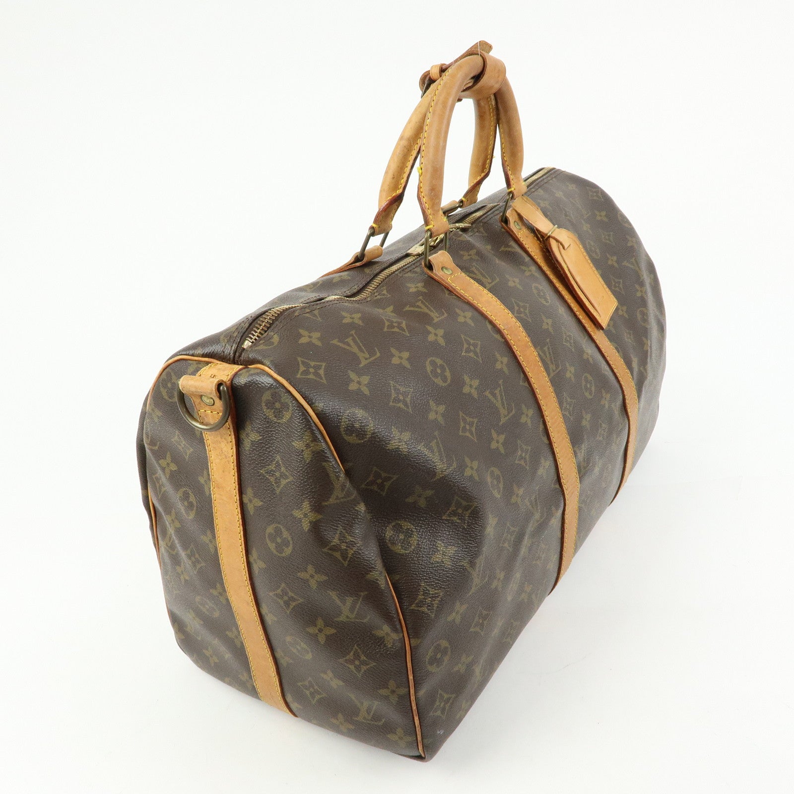 Louis Vuitton Monogram Keep All Bandouliere 50 Boston Bag M41416