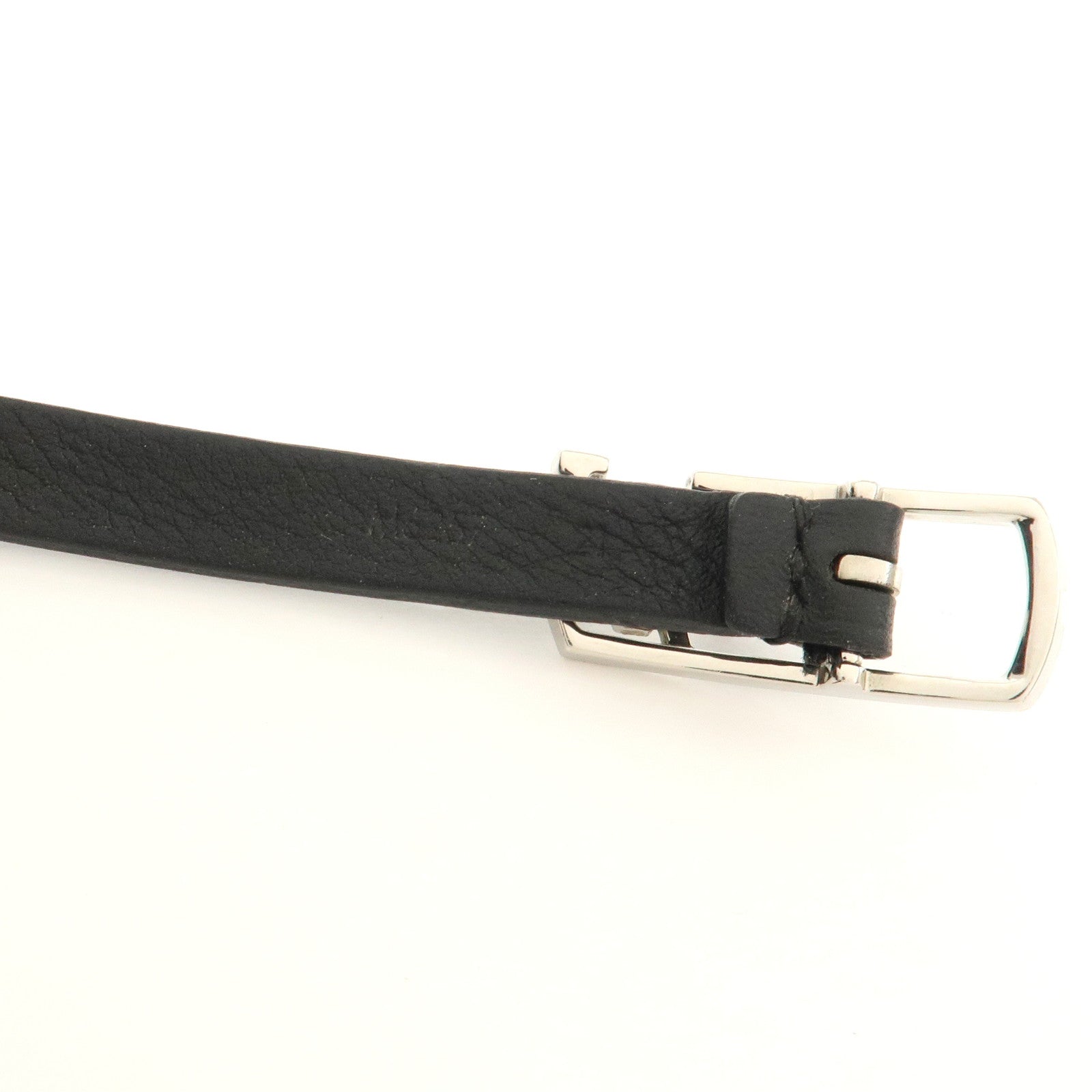 Louis Vuitton Leather Neogram Double Bracelet Black M6257D
