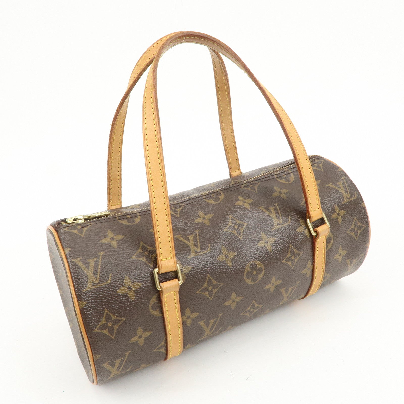 Louis Vuitton Monogram Papillon 26 Hand Bag Brown M51386