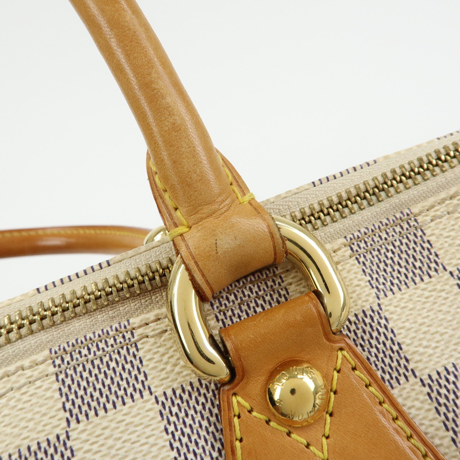 Louis Vuitton Damier Azur Saleya PM Tote Bag Hand Bag N51186