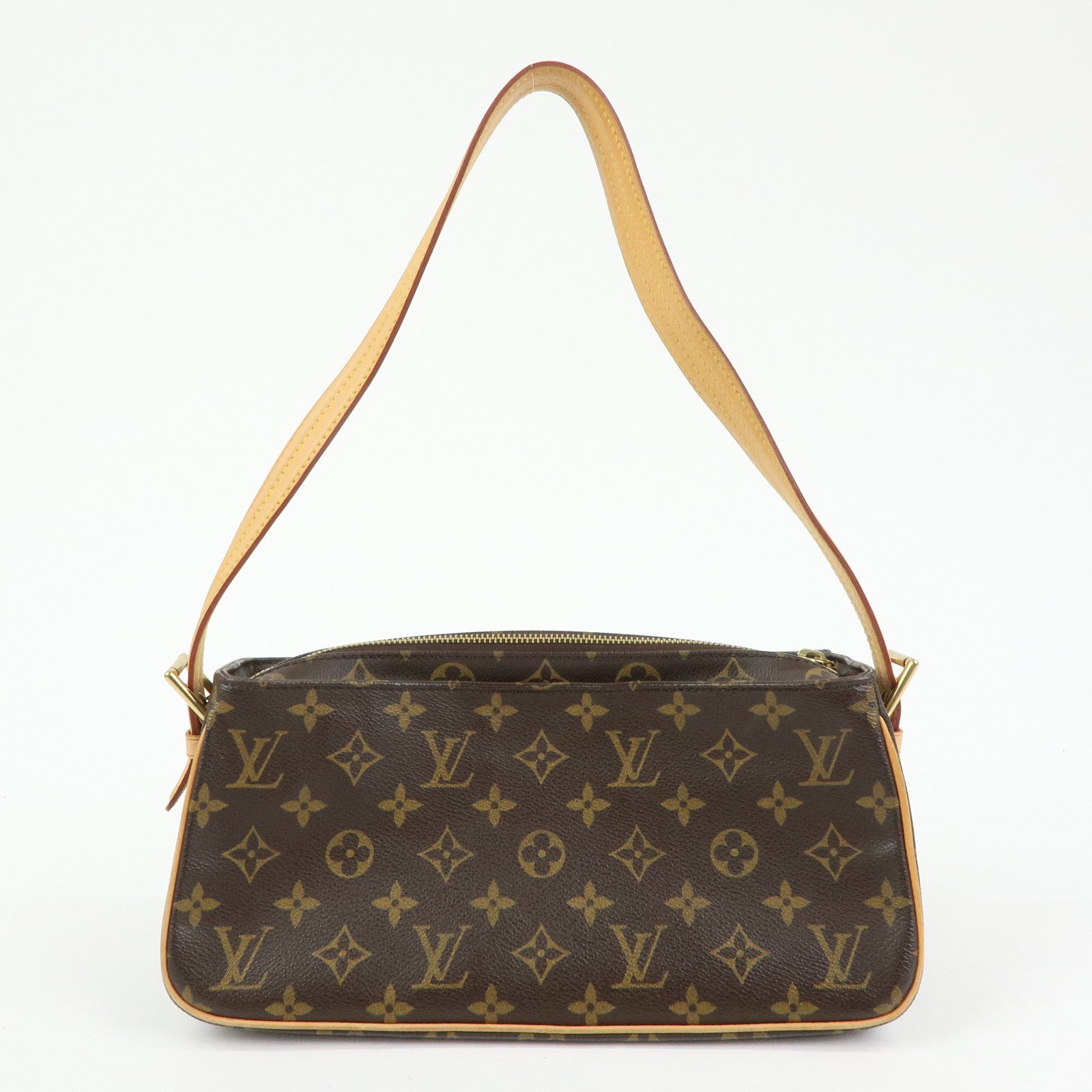 Louis Vuitton Monogram Vivacite Shoulder Bag Hand Bag Brown M51164