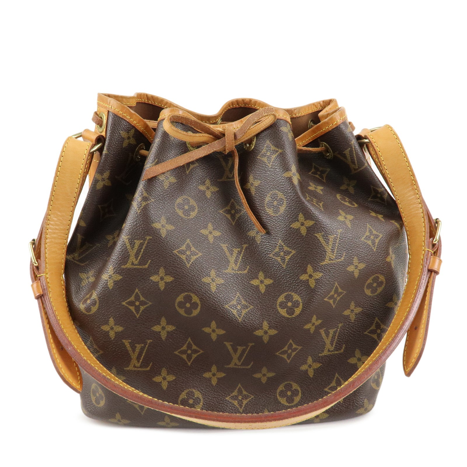 Louis Vuitton Monogram Petit Noe Shoulder Bag Brown M42226 Used