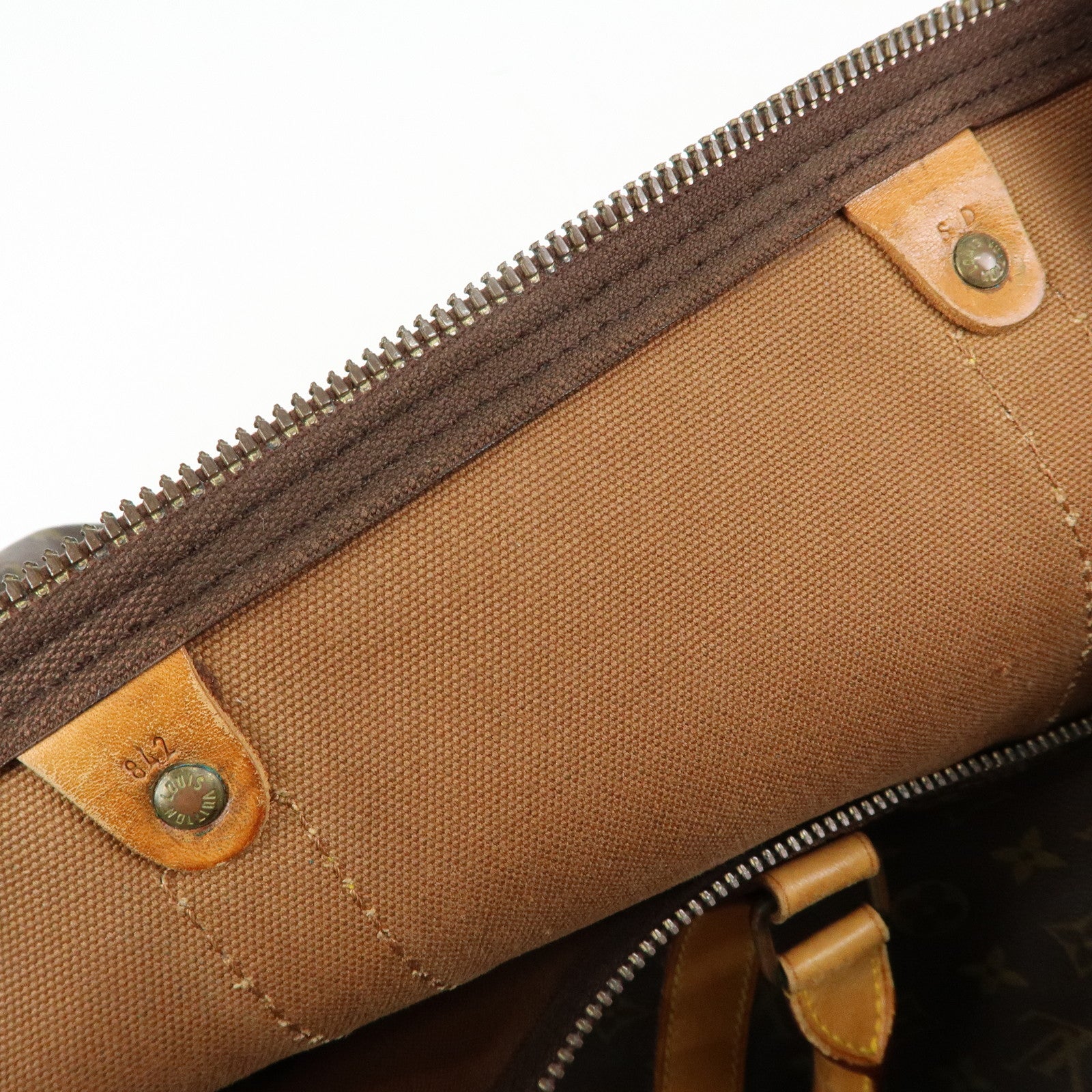 Louis Vuitton Monogram Keep All 55 Boston Bag Brown M41424