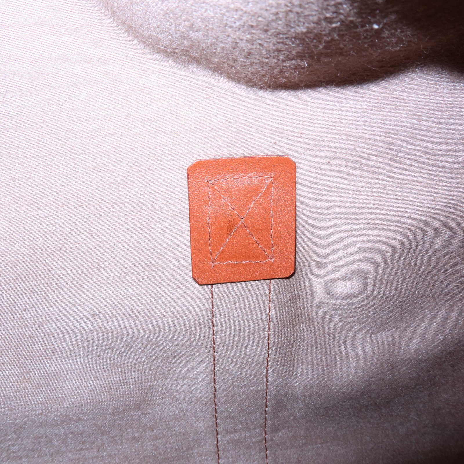 MCM Visetos PVC Leather Tote Bag Boston Bag Hand Bag Cognac Brown